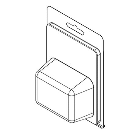 Visipak Thermoform-CLAMSHELL-#179-5.687-4.062-1.969-2.688-1.375-0.015-CLEAR, 500PK 179TF